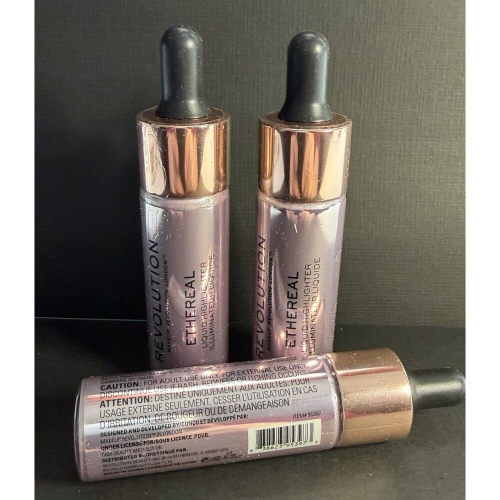 Revolution Liquid Highlighter Euphoric Gold 0.61 fl oz  Radiant Glow Drops